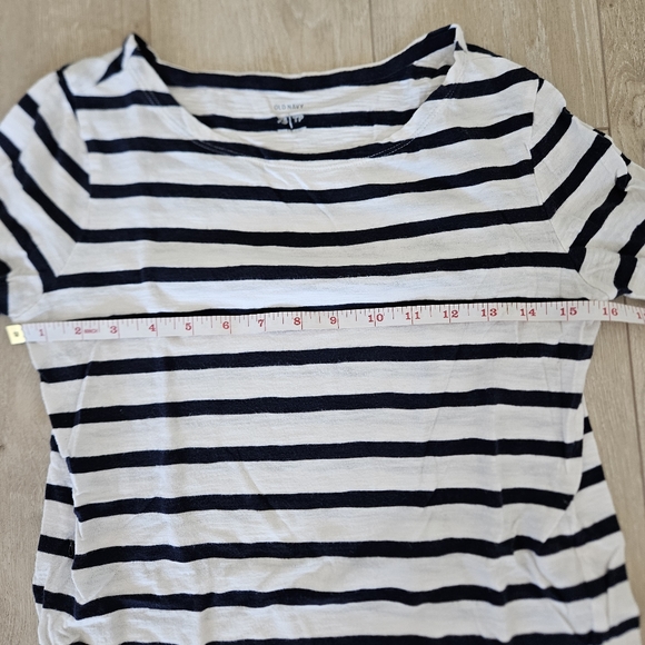 Old Navy Long Sleeve Shirt, XS, White/Navy Stripes - Picture 5 of 6